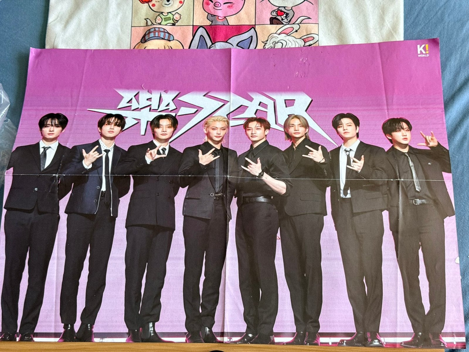 Stray Kids & ateez poster, Ophalen of Verzenden, Zo goed als nieuw, Foto of Kaart