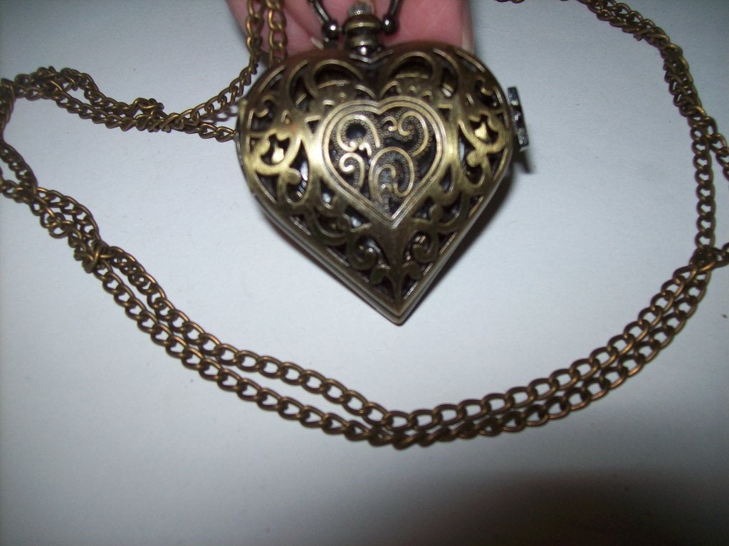 Ketting met Horloge Goudkleur Hart Horloge Hanger, Verzenden, Nieuw