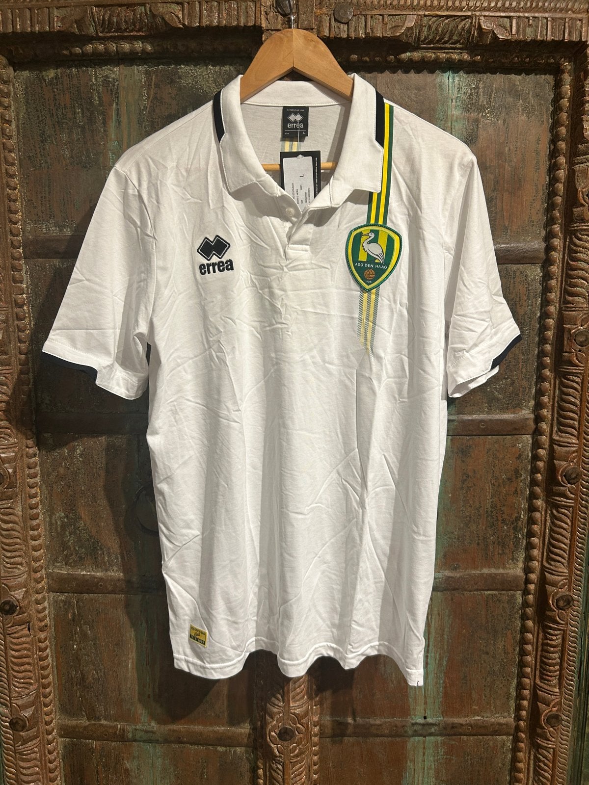 ADO Den Haag Polo Baker Official 2018-2019 Maat L, Kleding | Heren, Ophalen of Verzenden, Nieuw, Maat 52/54 (L), Wit