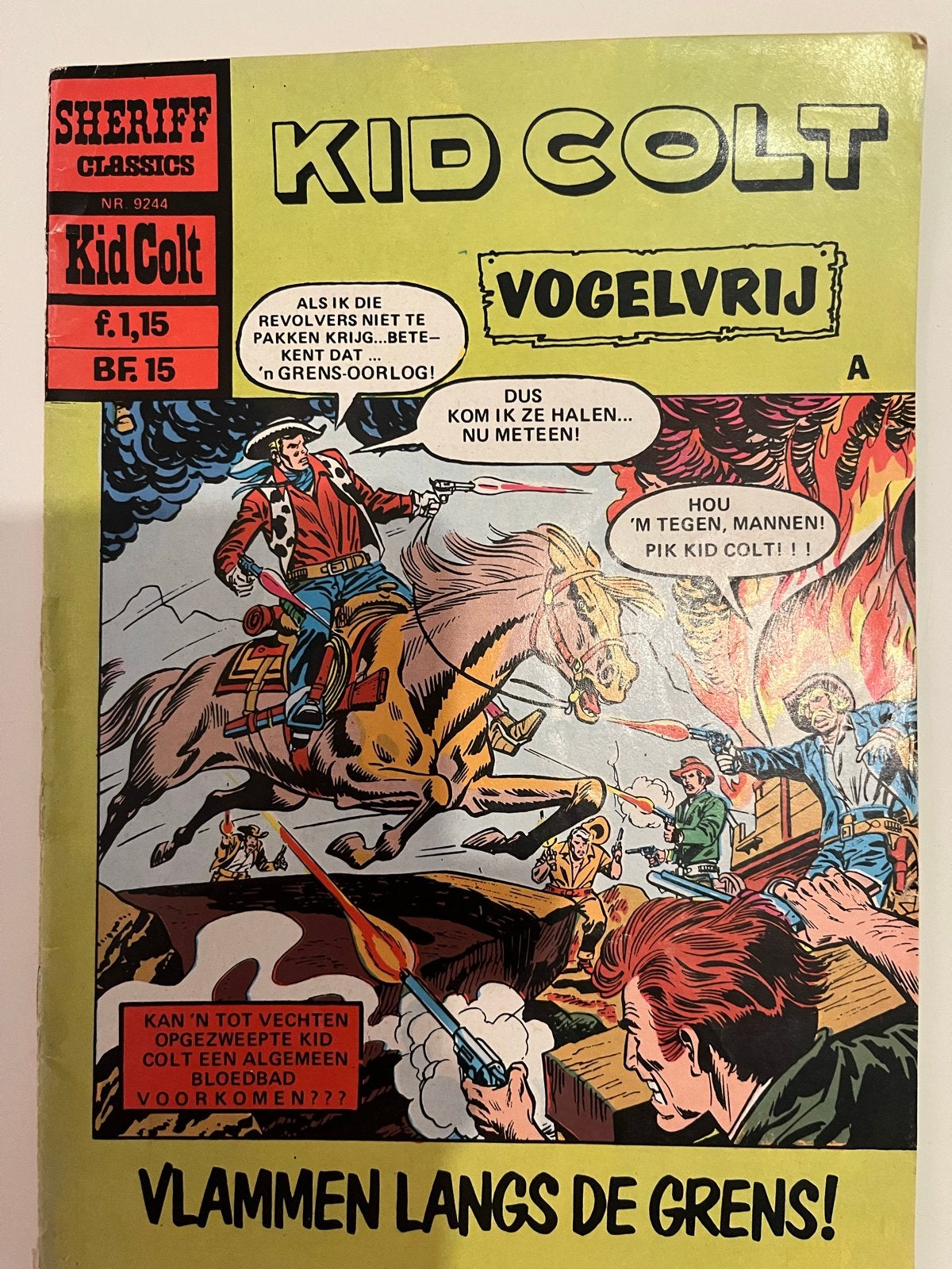 Sheriff Classics Kid Colt Vogelvrij - Western Stripboek, Boeken, Eén stripboek, Verzenden, Gelezen