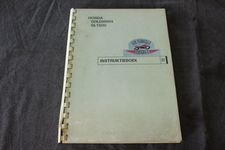 Honda GL1500 Goldwing 1987 instructie boekje, Ophalen of Verzenden, Honda