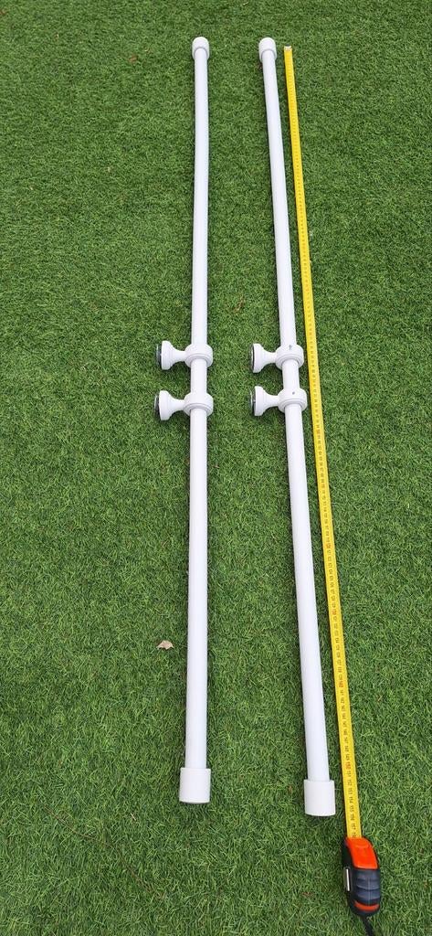 Witte houten gordijnroede - Zo goed als nieuw, Ophalen of Verzenden, Zo goed als nieuw, Wit, 150 tot 200 cm