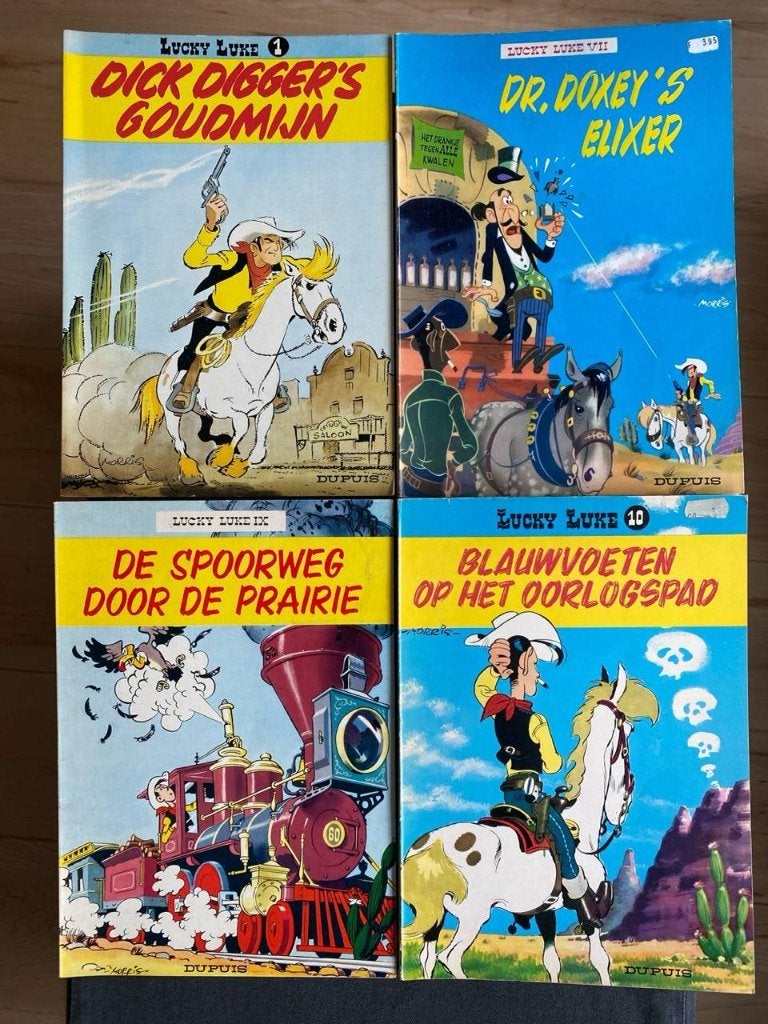 Lucky Luke (1949 - 1967) (Dupuis), Dupuis, Meerdere stripboeken, Ophalen, Gelezen