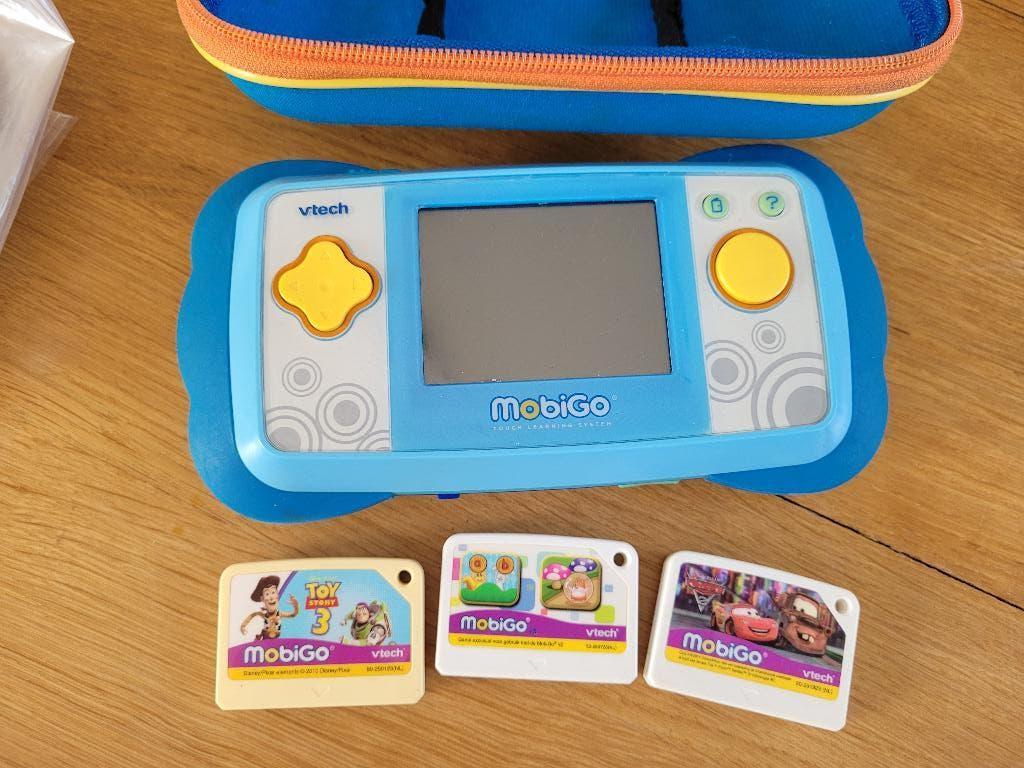 VTech MobiGo met hoes en 3 spelletjes, Ophalen of Verzenden, Zo goed als nieuw