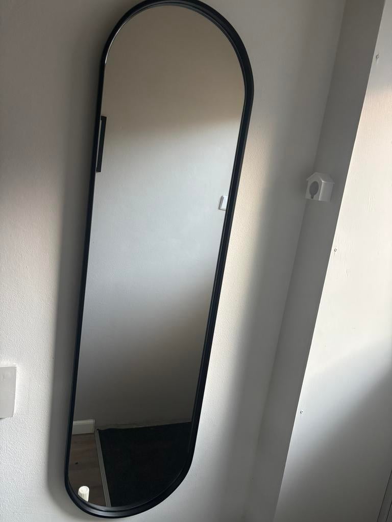 Spinder spiegel zwart, Huis en Inrichting, Woonaccessoires | Spiegels, Ophalen, Minder dan 50 cm, Zo goed als nieuw, Minder dan 100 cm
