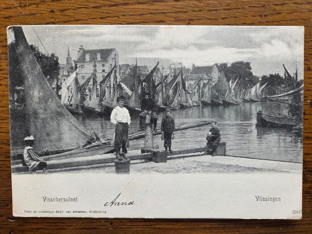 Vlissingen,  Visschersvloot, 1903, Ophalen of Verzenden, Voor 1920, Zeeland