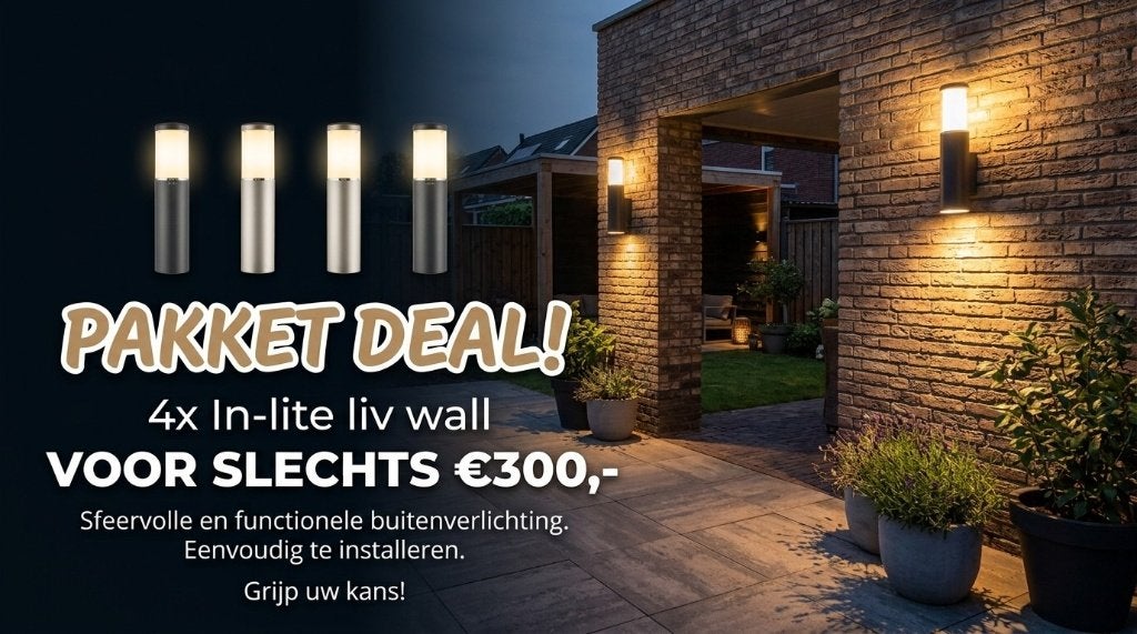 In-Lite Liv Wall Rose Silver 4 st., Minder dan 50 watt, Wandlamp, Ophalen of Verzenden, Netvoeding