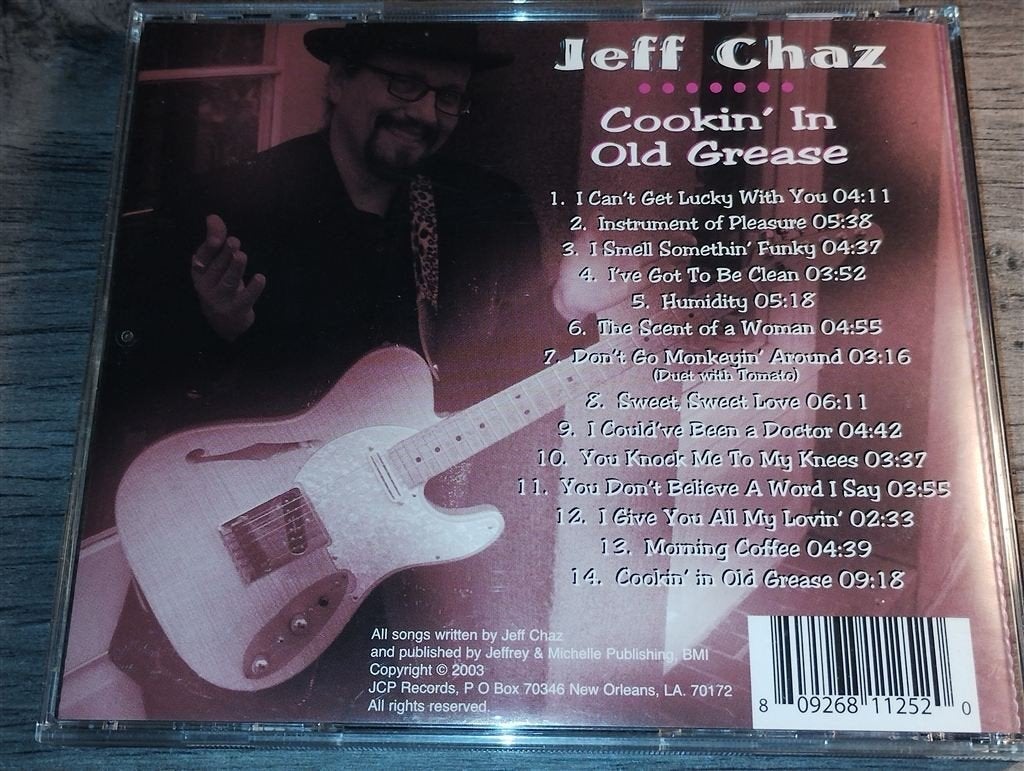 Jeff Chaz ‎- Cookin\' In Old Grease, Ophalen of Verzenden, Gebruikt, Jazz