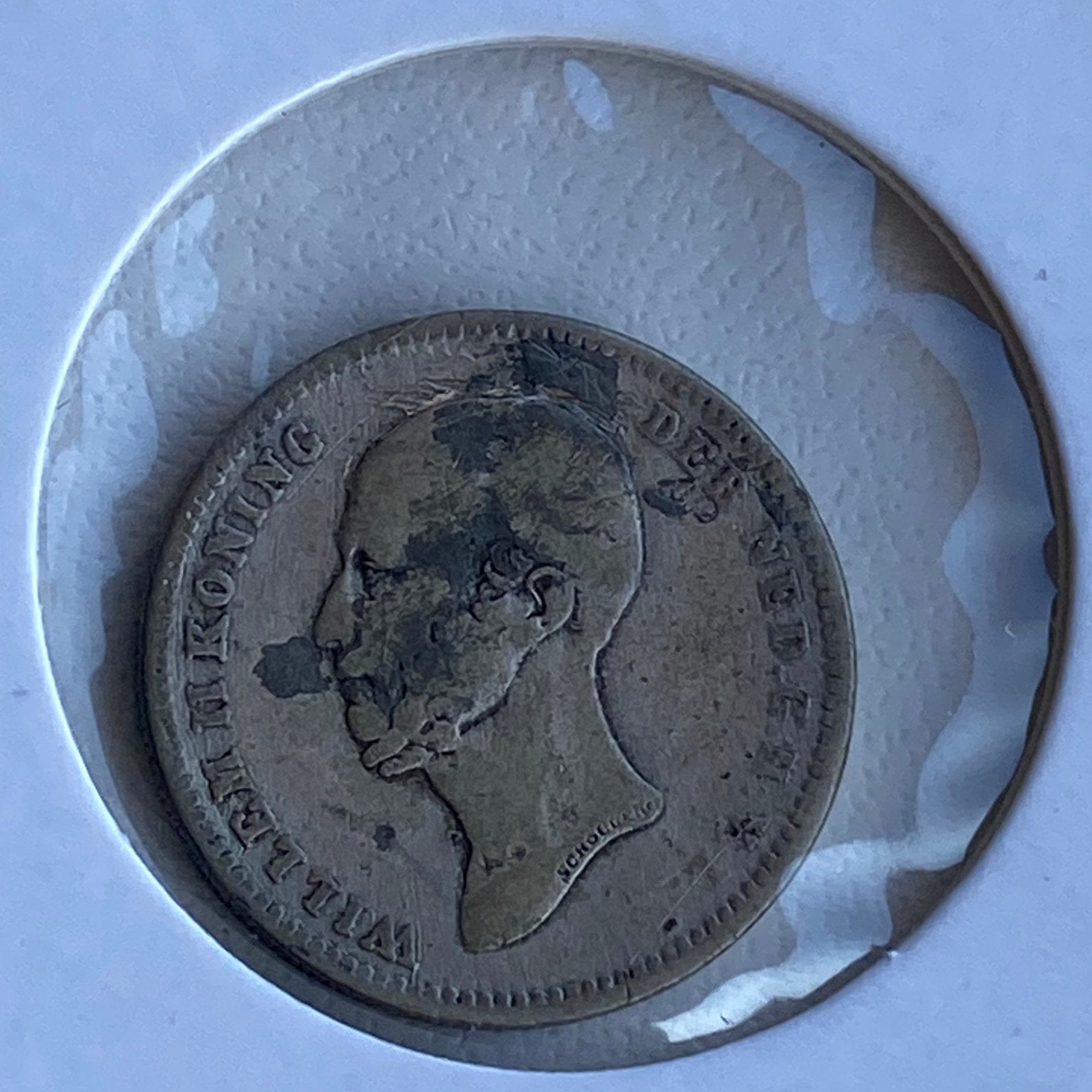 25 Cent Zilver uit 1848 van Willem II ( lassporen ), Verzenden, Zilver, 25 cent, Losse munt