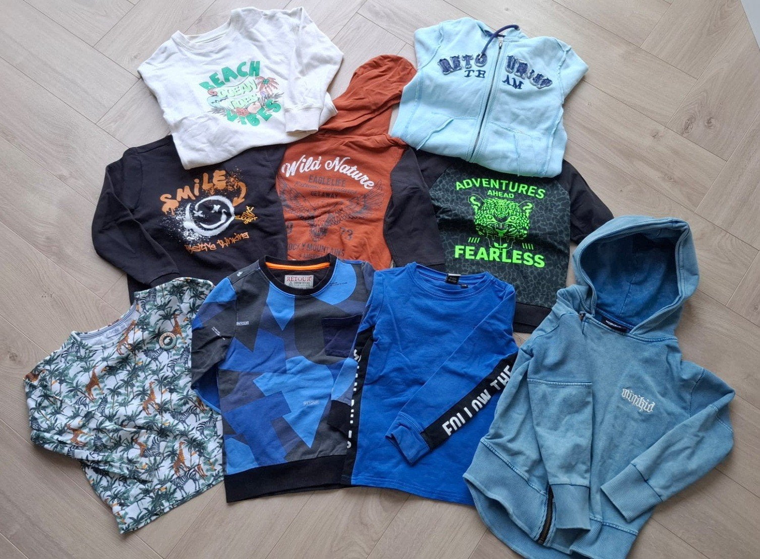 Jongenskleding pakket maat 116: Truien, shirts en vesten, Kinderen en Baby's, Kinderkleding | Maat 116, Gebruikt, Setje, Jongen