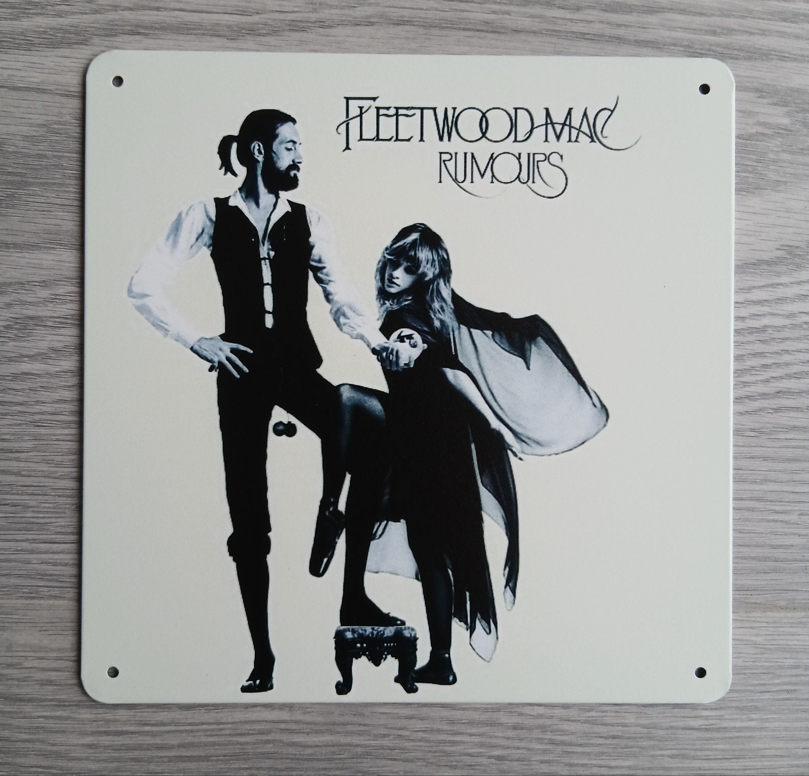 Fleetwood Mac Rumours 20x20 cm Metalen Reclamebord, Ophalen of Verzenden, Nieuw, Poster, Artwork of Schilderij