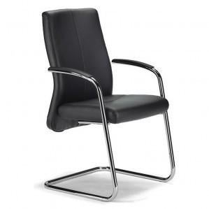 XL 5410 a ( directie ) vergaderstoel, zwart leer, Huis en Inrichting, Stoelen, Nieuw, Vijf, Zes of meer stoelen, Leer, Metaal