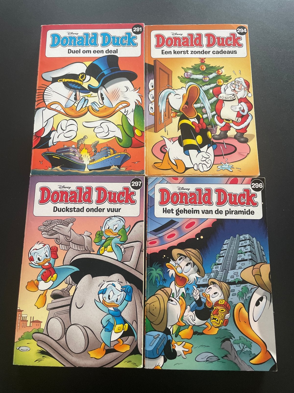 Donald Duck pockets - 4 exemplaren, Meerdere stripboeken, Ophalen, Gelezen