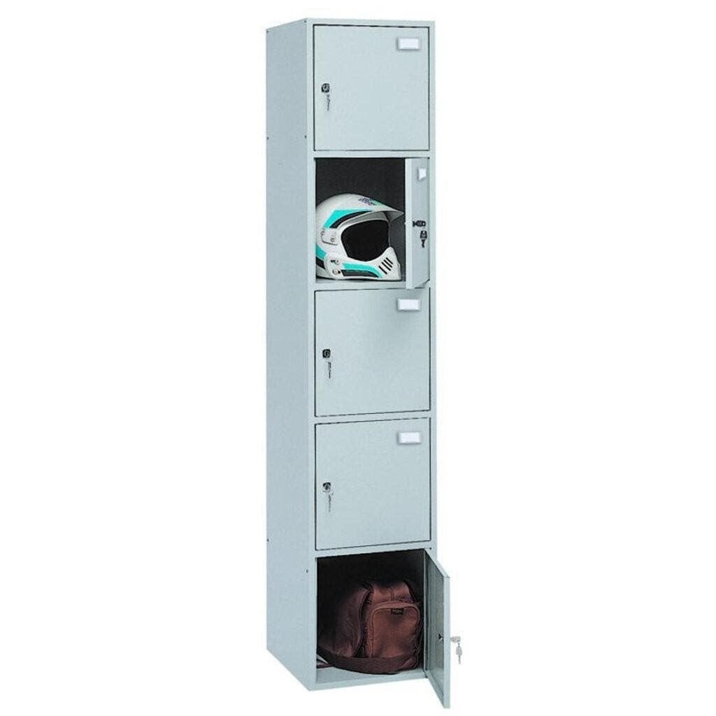 MN Locker Kledingkast 5 Vakken Lichtgrijs, Ophalen of Verzenden, Nieuw