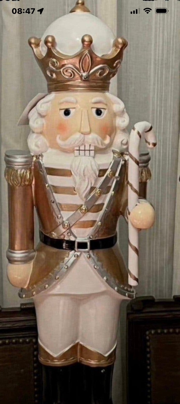 Notenkraker met verlichting 62 cm groot, Ophalen of Verzenden