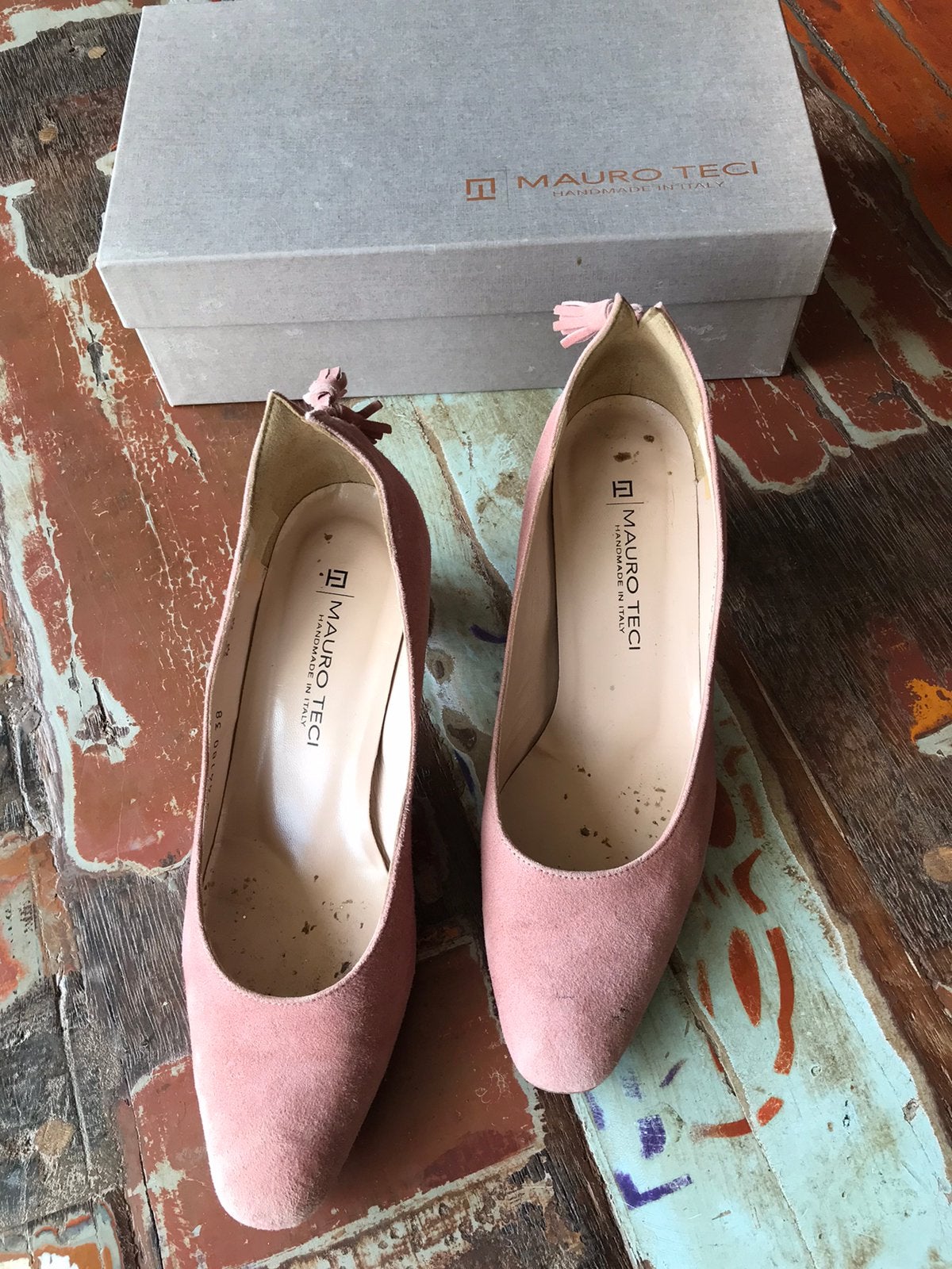 Pumps van Mauro Teci, maat 38, Kleding | Dames, Schoenen, Pumps, Verzenden, Zo goed als nieuw, Roze