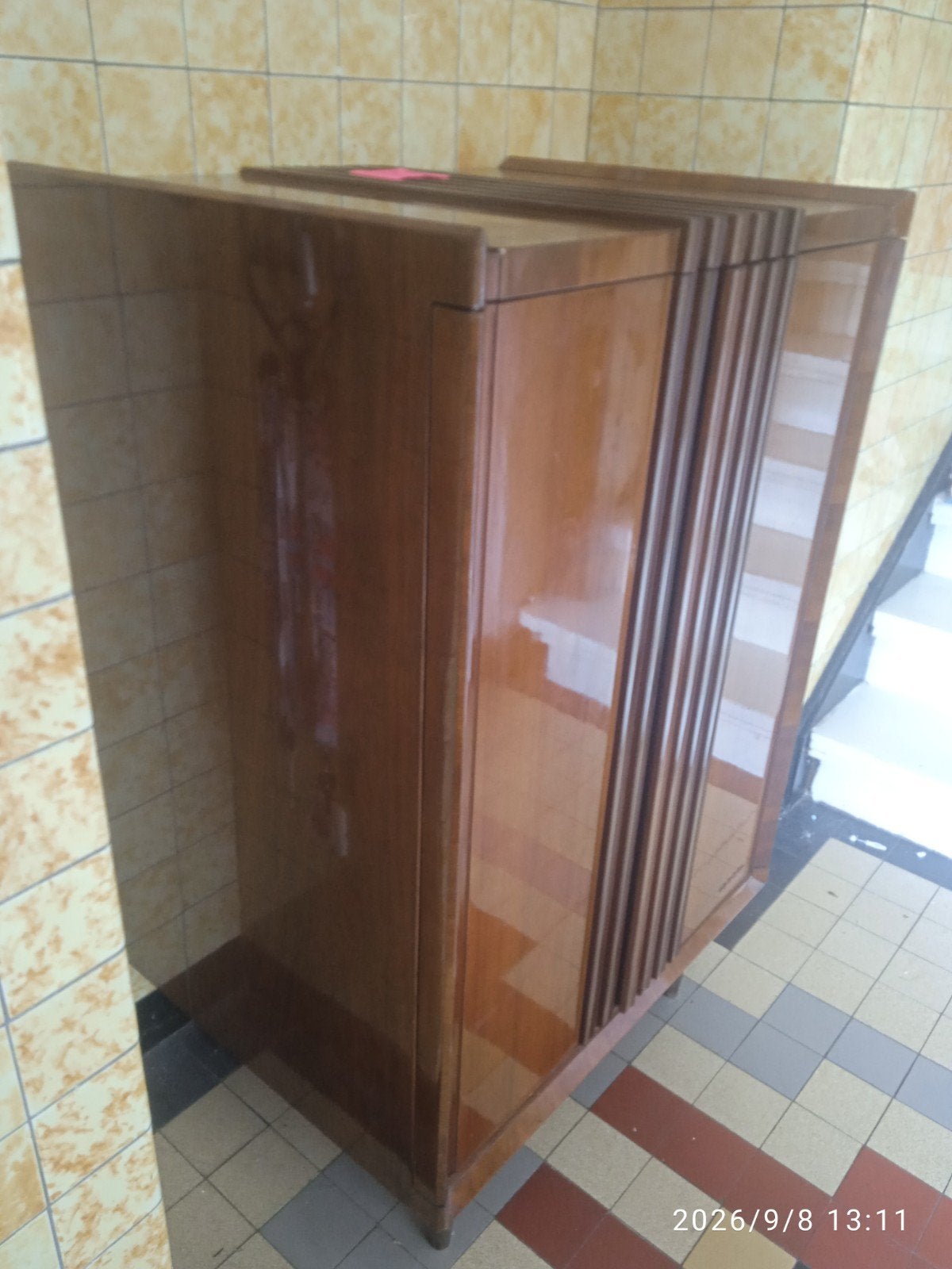 Art Deco ACEC dressoir gang kast tv kast bar meubel 1940, Ophalen
