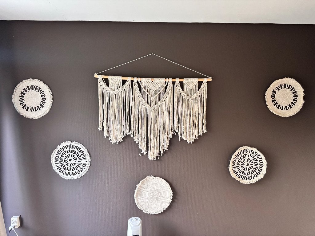 Macrame wand decoratie/ muur decoratie, Ophalen
