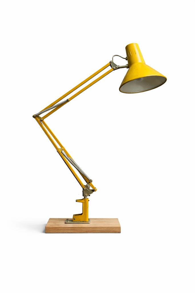 Vintage HALA Zeist bureaulamp – industriële architect lamp, Ophalen of Verzenden, Gebruikt, Minder dan 50 cm