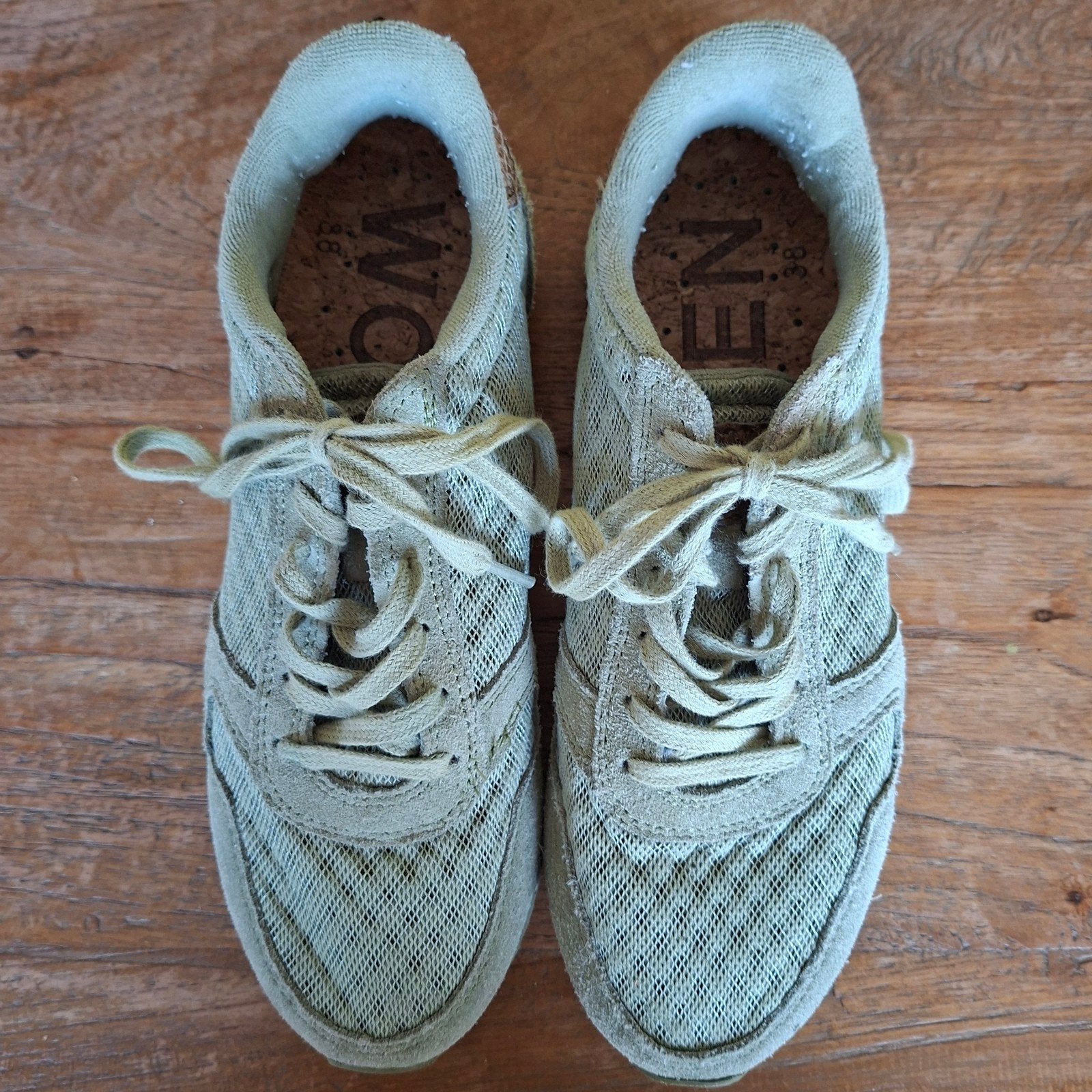 Woden sneakers maat 38 in lichtgroen, Ophalen of Verzenden, Gedragen, Groen, Sneakers of Gympen
