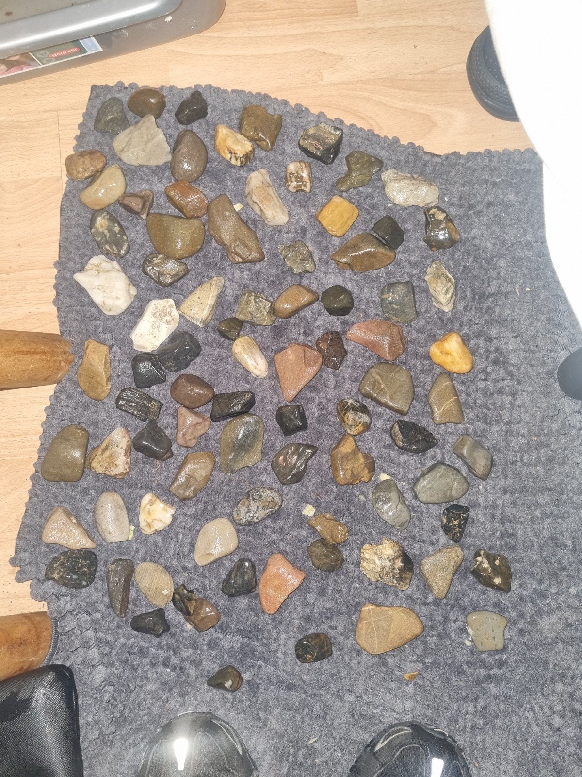 Collectie diverse stenen en kiezels, Verzamelen, Mineralen en Fossielen, Ophalen of Verzenden