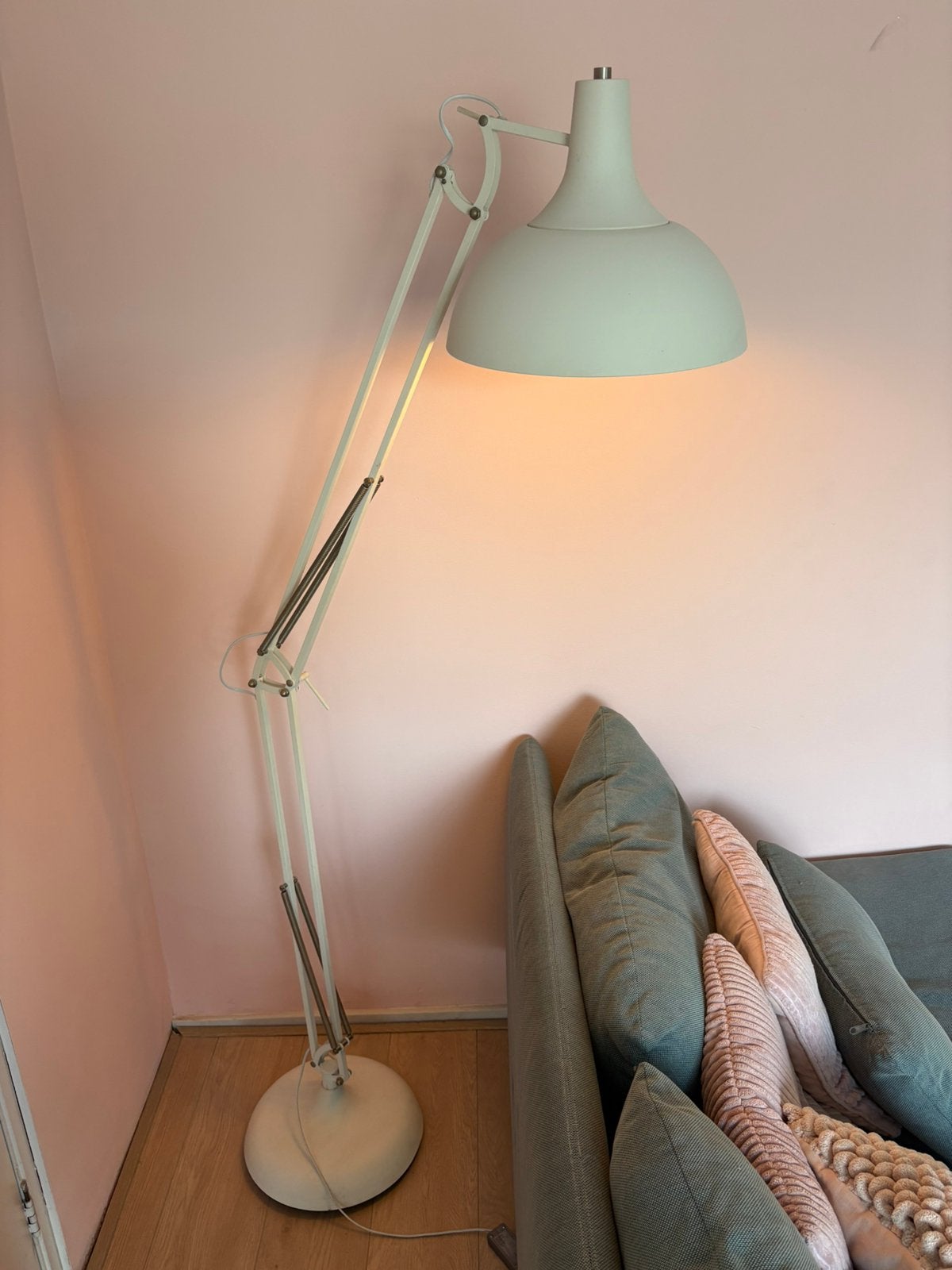 Zuiver vloerlamp lamp boog wit industrieel woonkamer, Ophalen, Zo goed als nieuw, 150 tot 200 cm