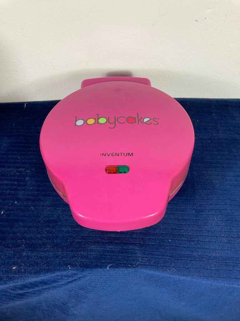 Babycakes maker roze 12 stuks - lichte roest, werkt goed, Ophalen, Gebruikt, Taarten of Cupcakes
