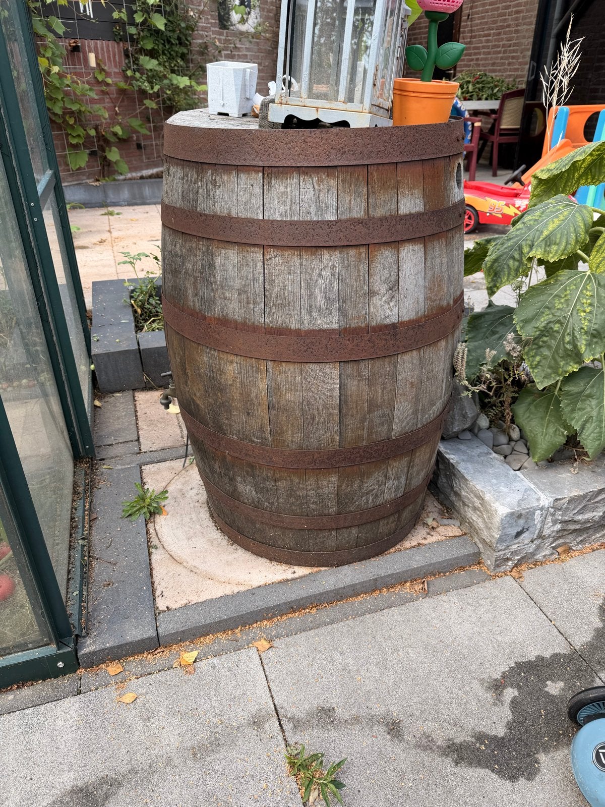 regenton whisky vat, Ophalen, Gebruikt