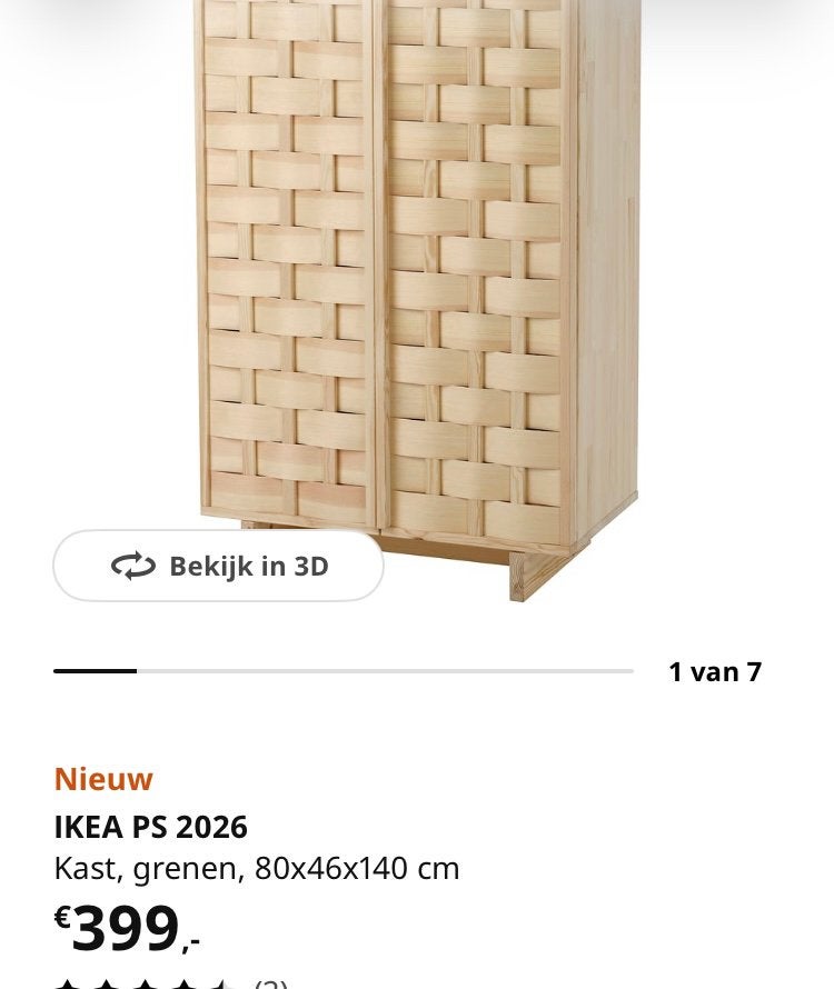 IKEA PS 2026 grenen kast Nieuw, Ophalen, Nieuw