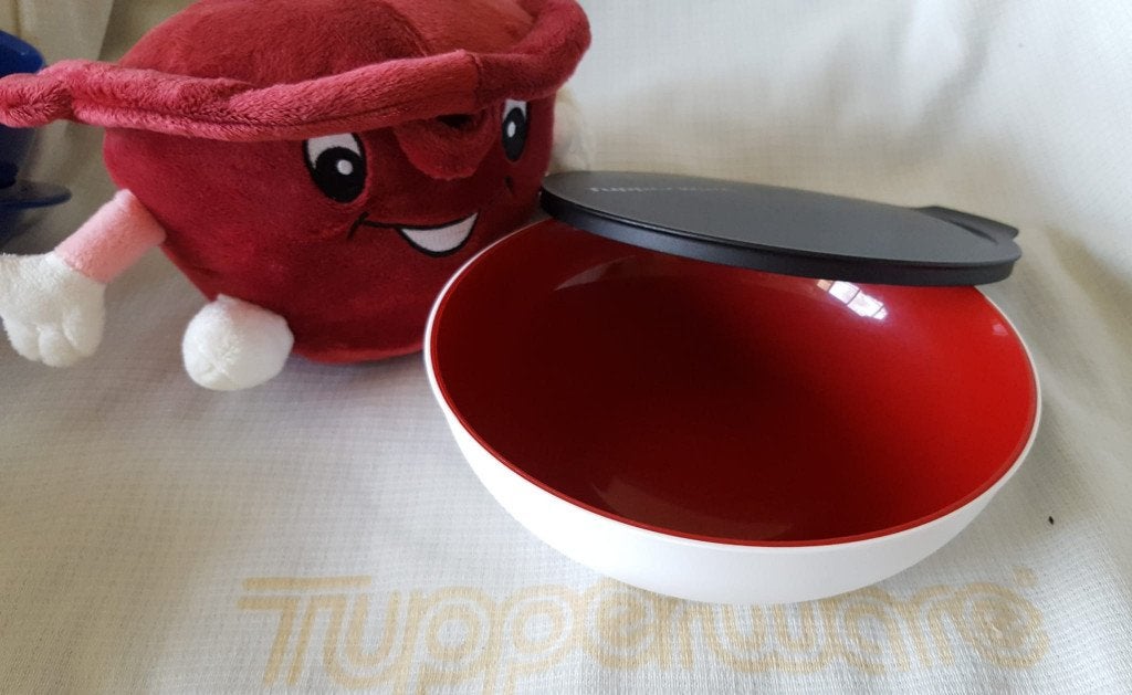 Tup. adv. 23: Allegra schaaltje 740 ml, Ophalen of Verzenden, Gebruikt, Rood, Overige typen