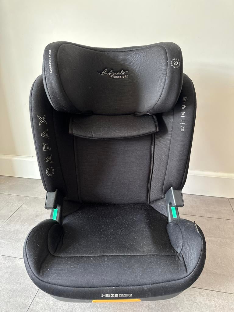 Babyauto Capax i-Size autostoel - Zwart, Gebruikt, 15 t/m 36 kg, Verstelbare rugleuning, Isofix