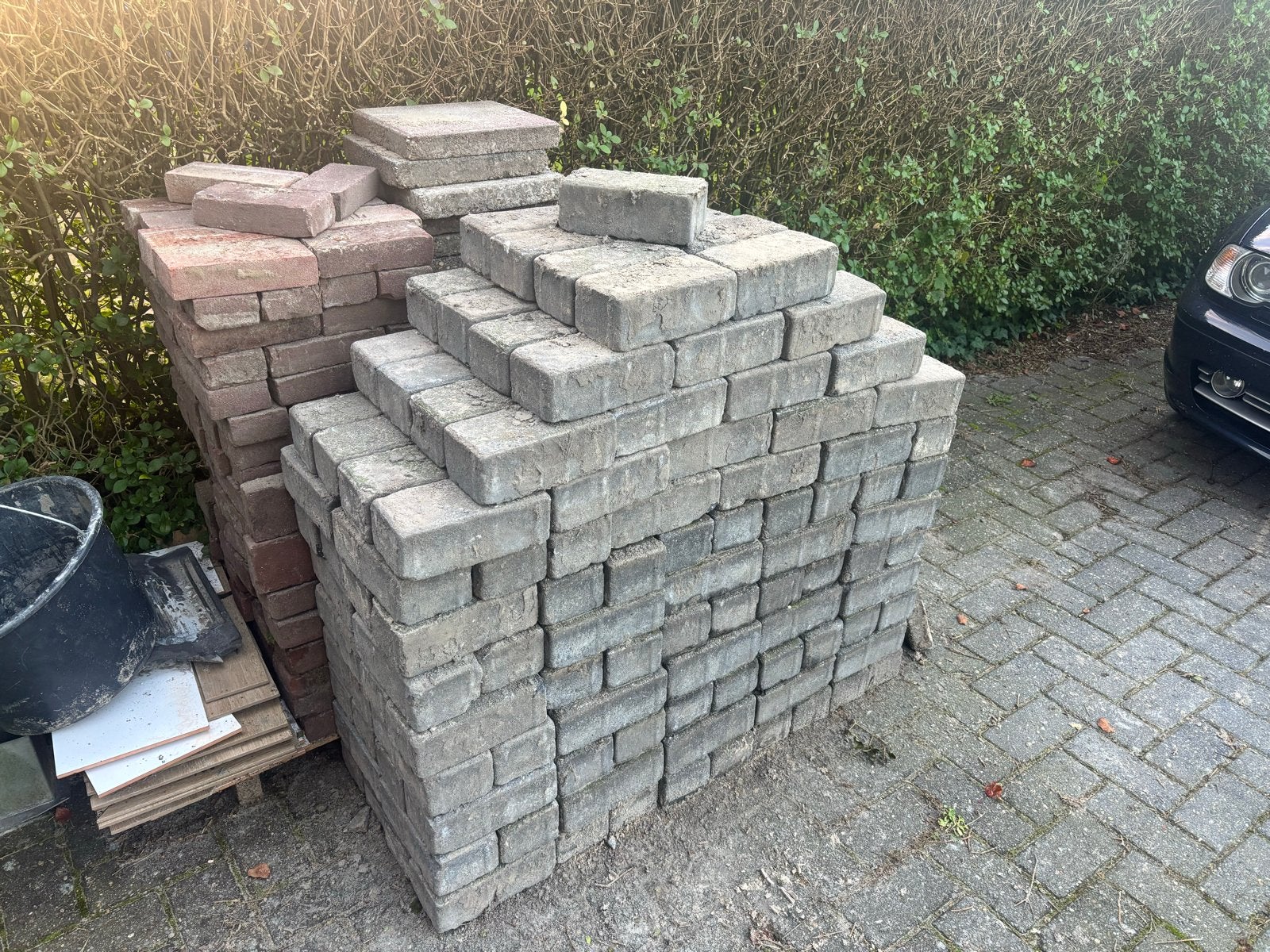 Gebruikte bestrating: betontegels en bakstenen, Ophalen, Overige materialen, Gebruikt, Overige typen