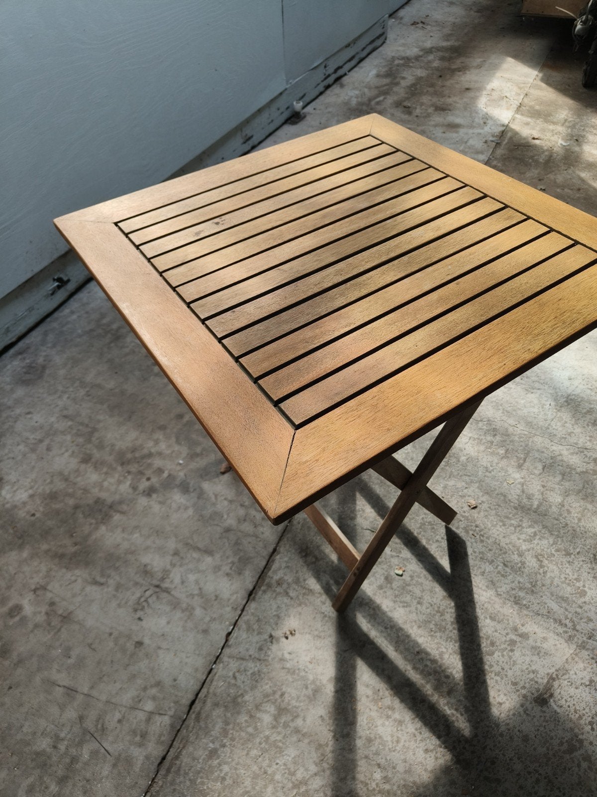 Tuintafel 70x70 cm,, Tuin en Terras, Tuintafels, Ophalen, Gebruikt, Vierkant, Hout