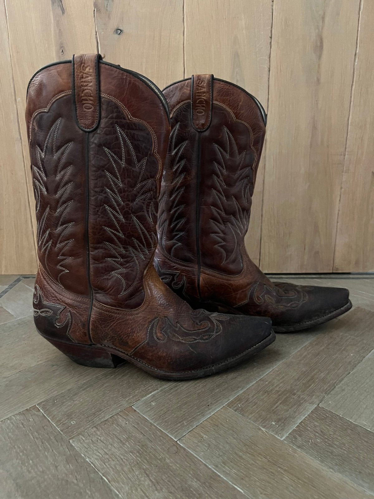Cowboylaarzen maat 42/43, Kleding | Heren, Bruin, Boots, Ophalen of Verzenden, Zo goed als nieuw