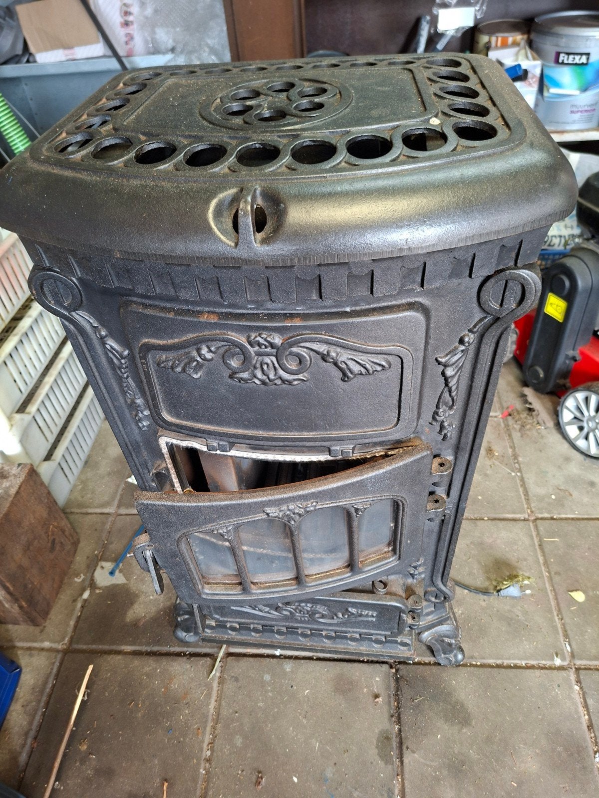 Thermocet rose gaskachel, werking onbekend, Huis en Inrichting, Kachels, Ophalen, Gebruikt, Gas, Vrijstaand