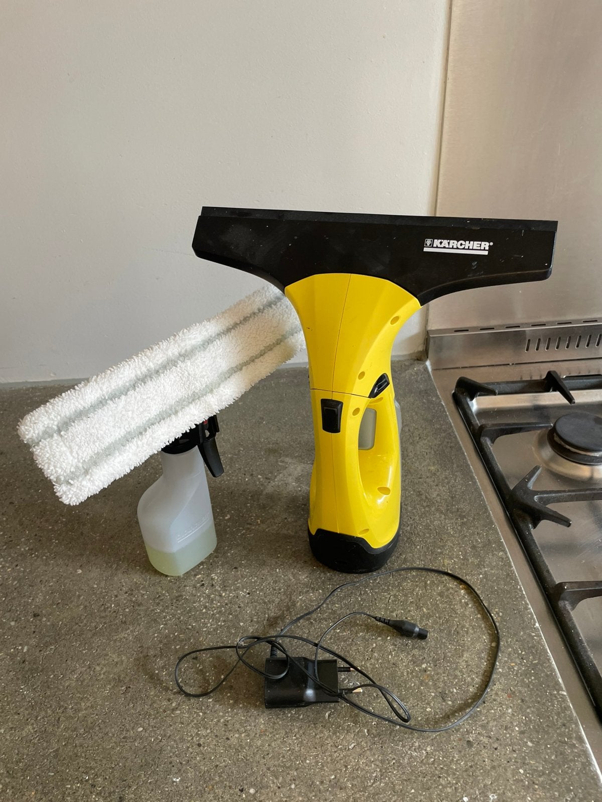 Karcher raamzeem en raamwisser, Huis en Inrichting, Schoonmaakartikelen, Ophalen of Verzenden, Raamwisser of Trekker