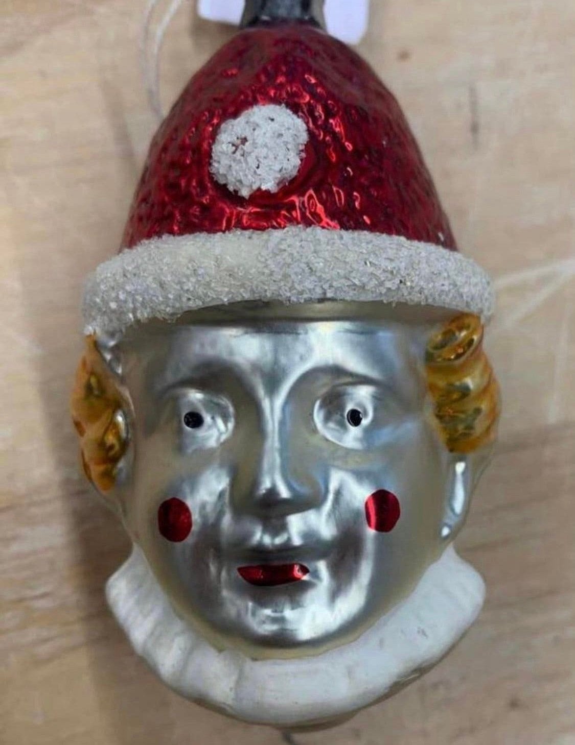 Kerstbal vintage echte oude clown Antieke kerstbal, Diversen, Ophalen of Verzenden