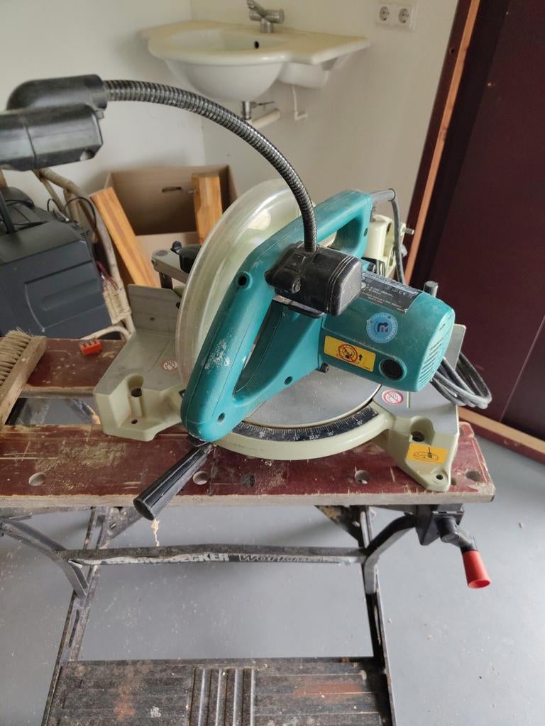 Makita LS1040F Afkortzaag, Doe-het-zelf en Verbouw, Gebruikt, 70 mm of meer, Ophalen of Verzenden, Makita