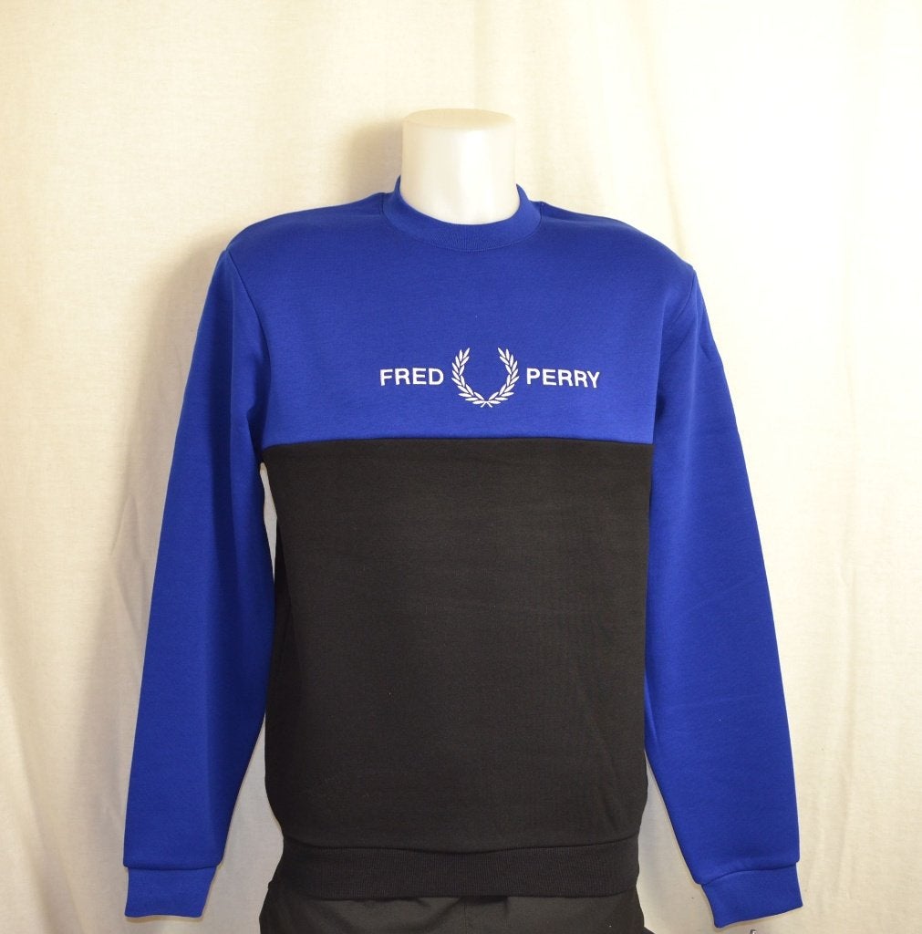 sweater fred perry zwart blauw maat L en XXL nieuw, Blauw, Nieuw, Overige maten, Ophalen of Verzenden