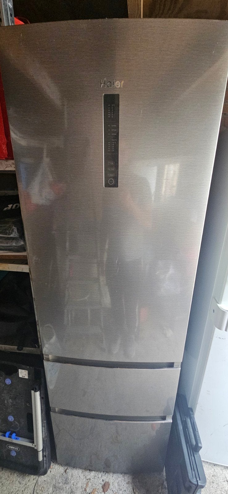 Haier Koelkast met Aparte Vriezer - Zo goed als nieuw, 200 liter of meer, 60 cm of meer, Met aparte vriezer, Zo goed als nieuw