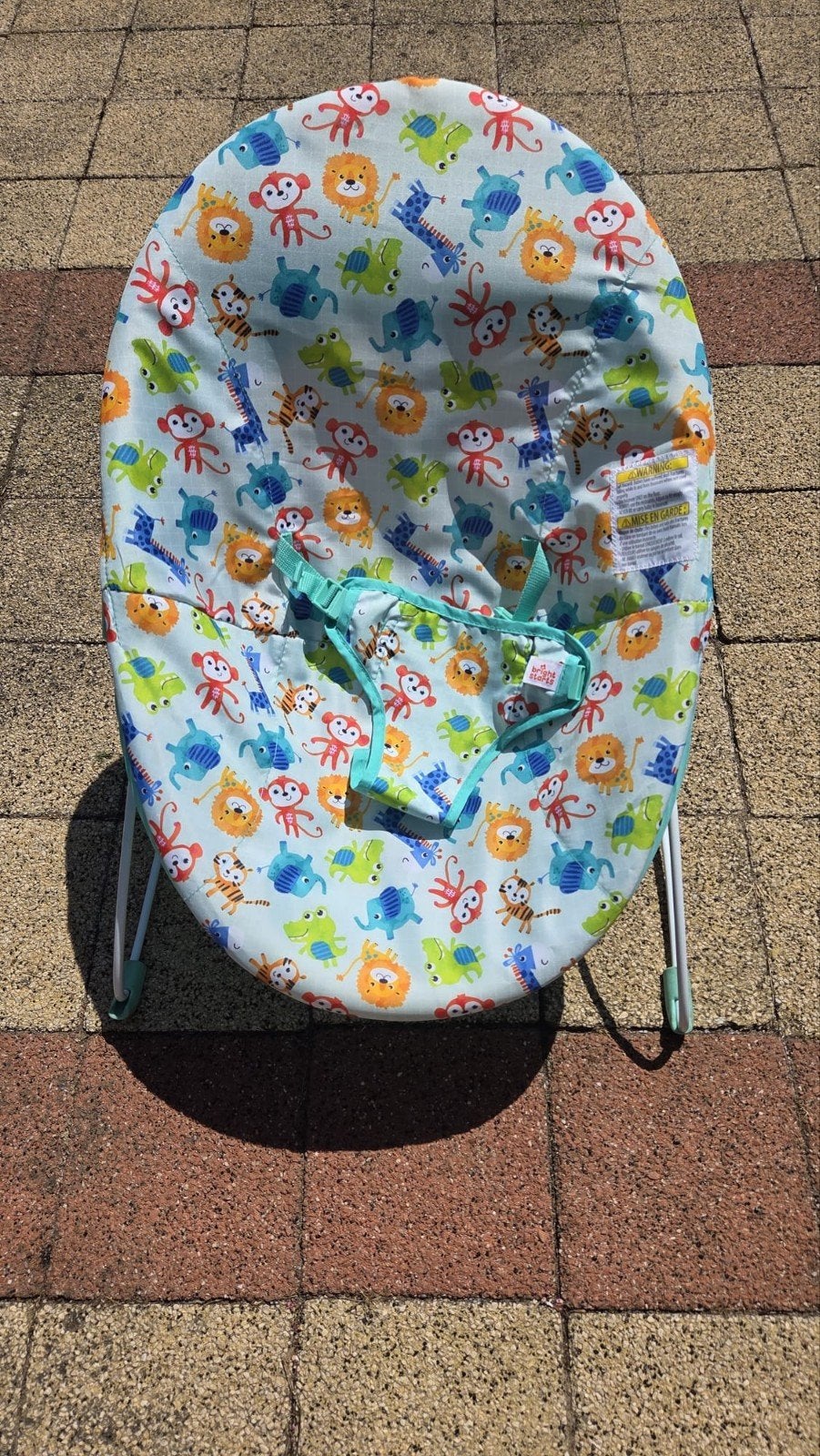 Baby wipstoel met vrolijke dierenprint, Ophalen, Gebruikt