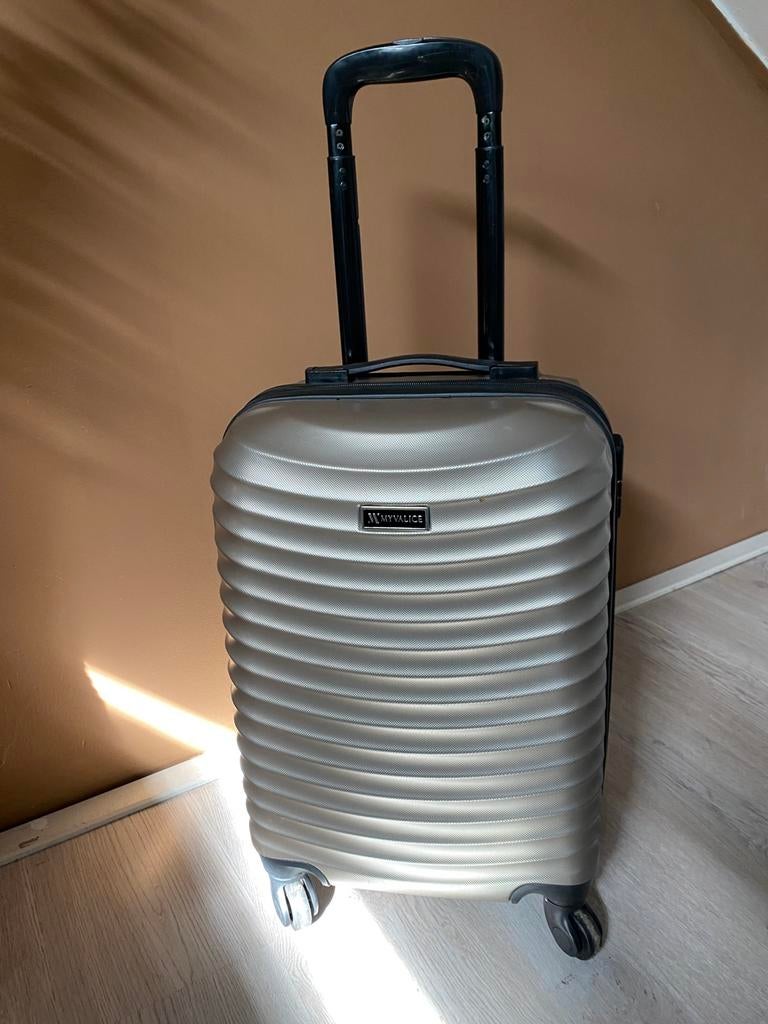 Koffer, Ophalen of Verzenden, Zo goed als nieuw, Hard kunststof, Minder dan 50 cm