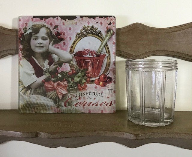 Antieke Franse jampot confiture pot groot model, Ophalen of Verzenden
