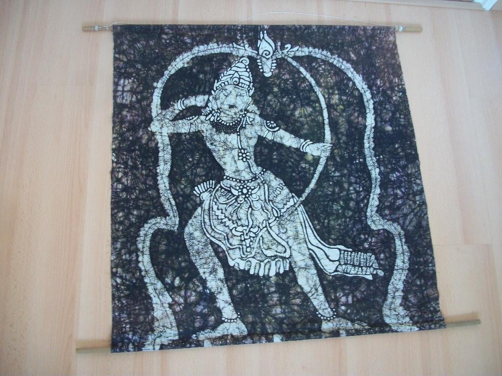 Batik wandkleed uit Nederlands-Indie - netjes, Ophalen of Verzenden