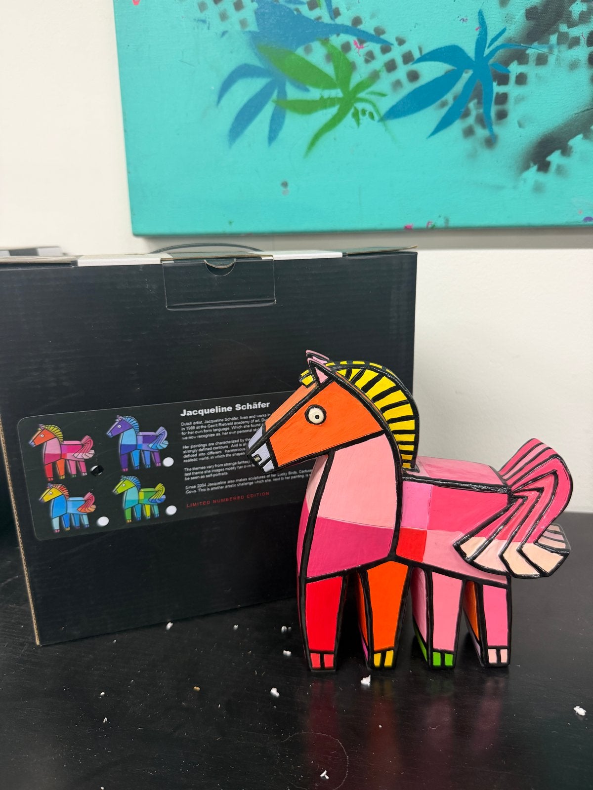 Jacqueline Schäfer - Happy Horse - Limited Edition, Antiek en Kunst, Minder dan 20 cm, Kunststof, Ophalen of Verzenden, Zoogdier