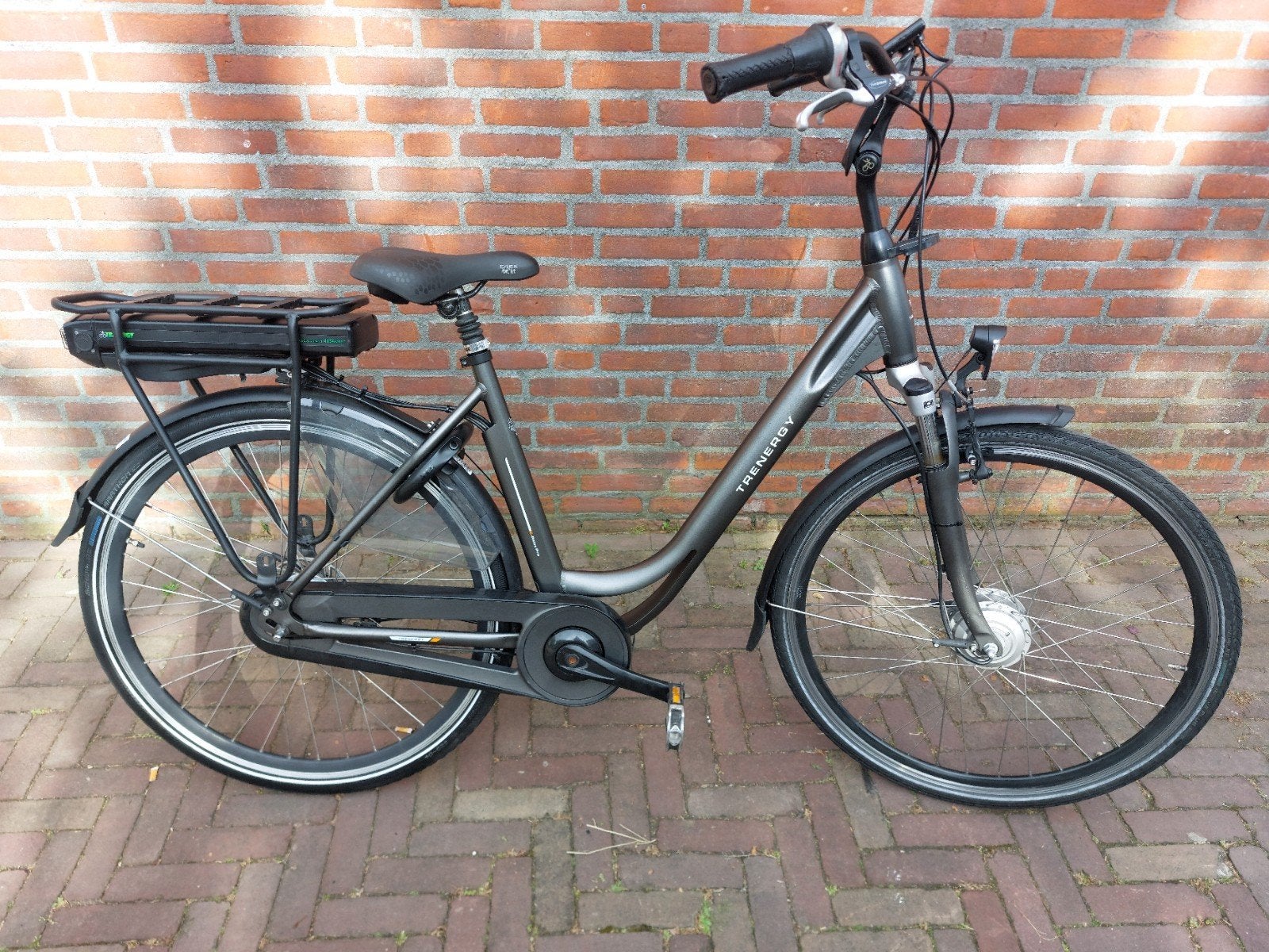 Betrouwbare Trenergy elektrische fiets met voorwielmotor, Gebruikt, Versnellingen, 50 tot 53 cm, Ophalen
