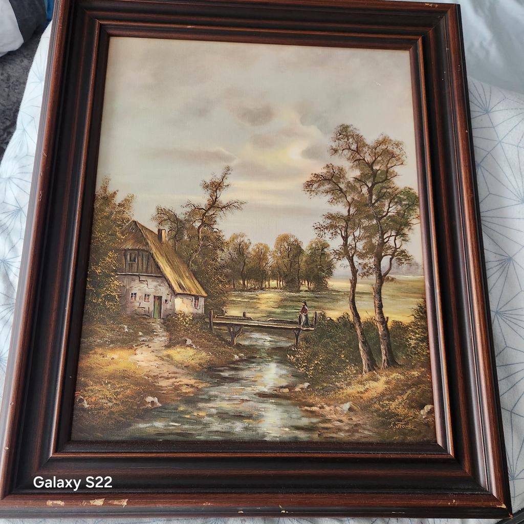 Schilderij A Franke, Ophalen