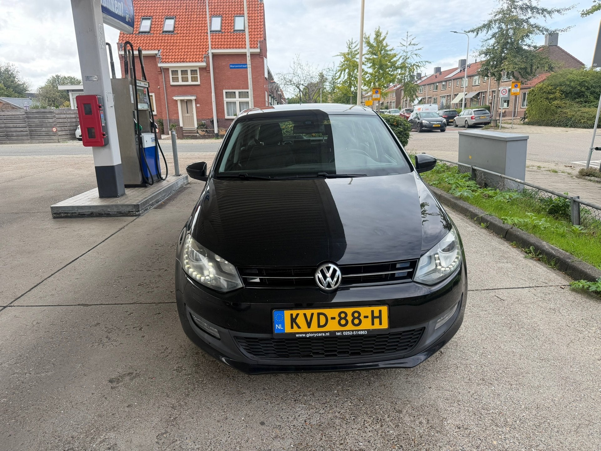 Volkswagen POLO 1.2 TSI Highline DSG AUTOMAAT-PANO-XENON-CRU, Auto's, Euro 5, Stof, Gebruikt, Zwart