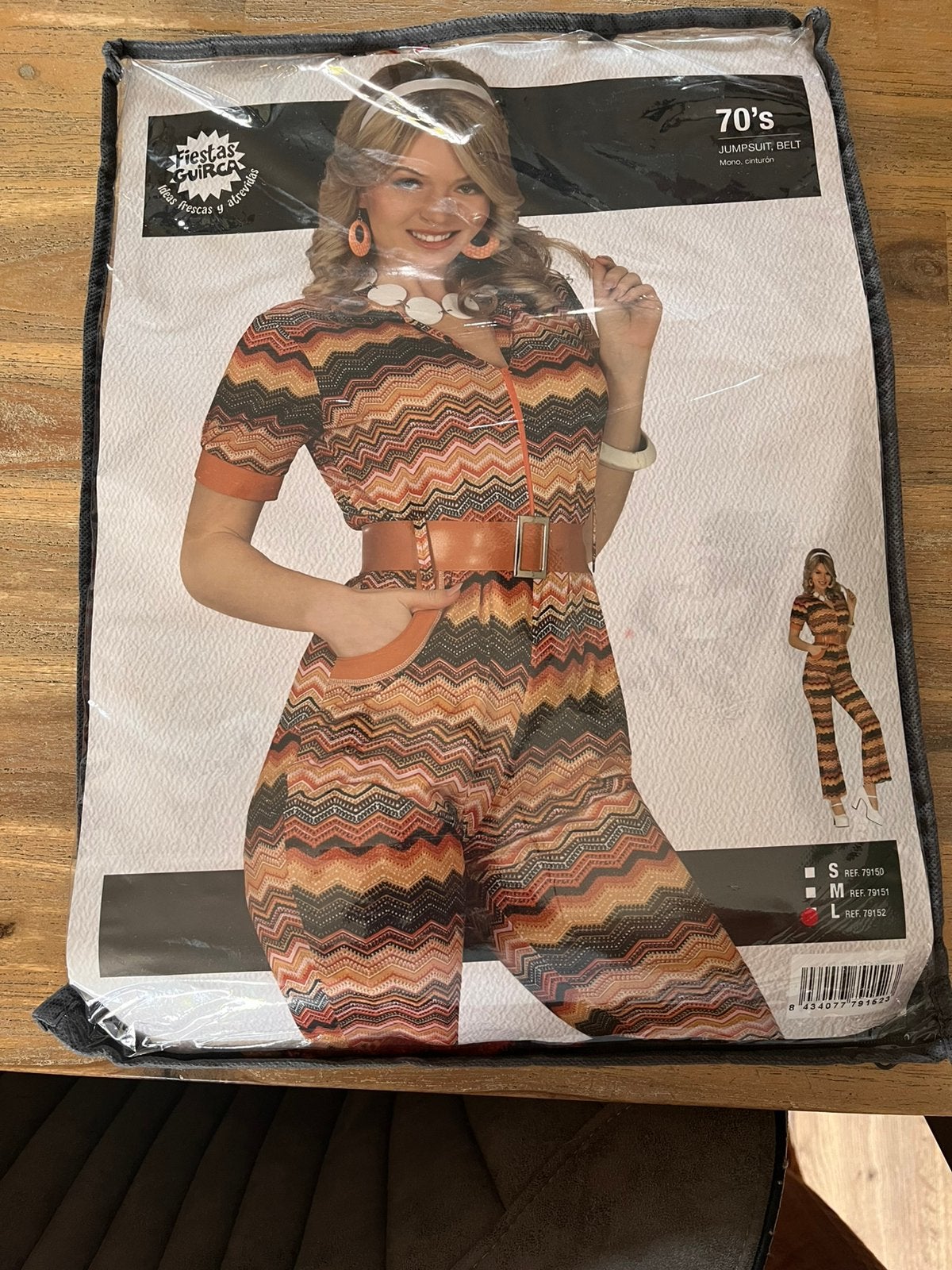 1 jaren 70’s jumpsuit, Maat 52/54 (L), Carnaval, Nieuw, Ophalen of Verzenden