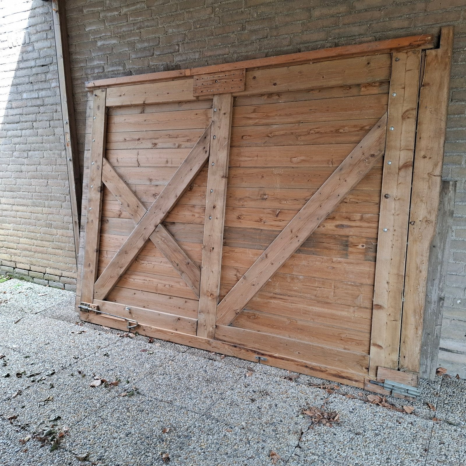 Garage of tuin deuren douglas, Tuin en Terras, Ophalen, Hout, Tuinhek